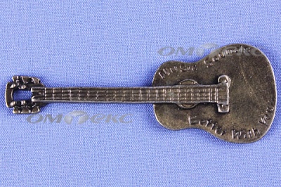 Декоративный элемент для творчества из металла "Гитара"  - купить в Челябинске. Цена: 19.99 руб.