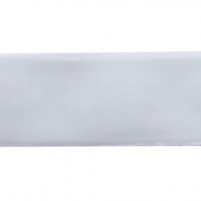 Лента бархатная нейлон, шир.25 мм, (упак. 45,7м), цв.01-белый - купить в Челябинске. Цена: 981.09 руб.