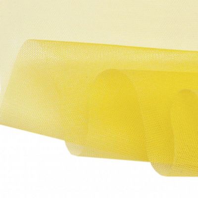 Фатин жесткий 16-68, 22 гр/м2, шир.180см, цвет жёлтый - купить в Челябинске. Цена 89.29 руб.