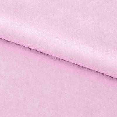 Велюр JS LIGHT 1, 220 гр/м2, шир.150 см, (3,3 м/кг), цвет бл.розовый - купить в Челябинске. Цена 1 055.34 руб.