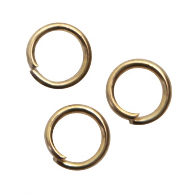 Кольцо  соединительное для бижутерии 5 мм, цв.-золото - купить в Челябинске. Цена: 0.44 руб.