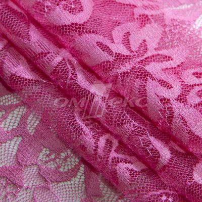 Кружевное полотно стрейч XD-WINE, 100 гр/м2, шир.150см, цвет розовый - купить в Челябинске. Цена 1 851.10 руб.
