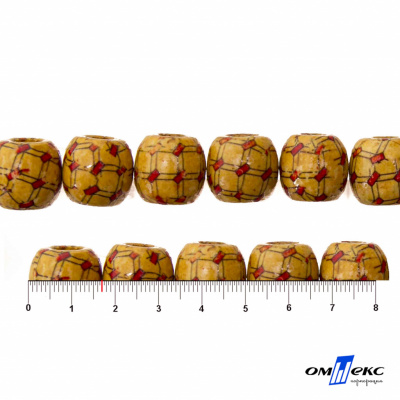 0189-Бусины деревянные "ОмТекс", 17 мм, упак.50+/-3шт - купить в Челябинске. Цена: 83.66 руб.