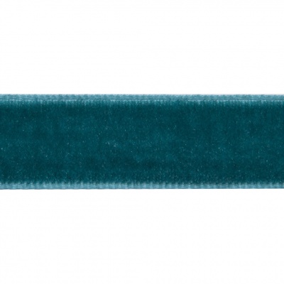 Лента бархатная нейлон, шир.12 мм, (упак. 45,7м), цв.65-изумруд - купить в Челябинске. Цена: 392 руб.