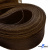 Регилиновая лента, шир.80мм, (уп.25 ярд), цв.- коричневый - купить в Челябинске. Цена: 648.89 руб.