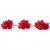 Тесьма плетеная "Рюш", упак. 9,14 м, цвет красный - купить в Челябинске. Цена: 46.82 руб.