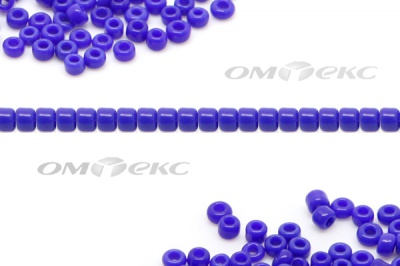 Бисер (ОS) 11/0 ( упак.100 гр) цв.48 - синий - купить в Челябинске. Цена: 48 руб.