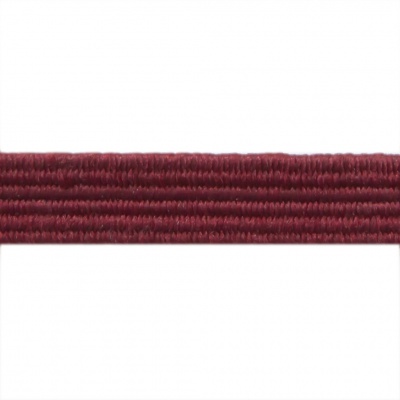 Резиновые нити с текстильным покрытием, шир. 6 мм ( упак.30 м/уп), цв.- 88-бордо - купить в Челябинске. Цена: 155.22 руб.