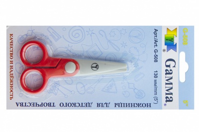 Ножницы G-508 детские 130 мм - купить в Челябинске. Цена: 118.32 руб.