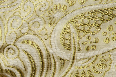 Ткань костюмная жаккард №5, 140 гр/м2, шир.150см, цвет золото - купить в Челябинске. Цена 383.29 руб.