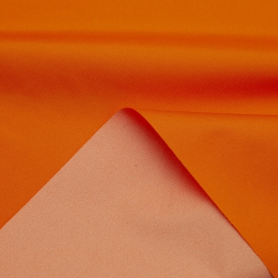 Поли понж (Дюспо) 17-1350, PU/WR, 65 гр/м2, шир.150см, цвет оранжевый - купить в Челябинске. Цена 82.93 руб.