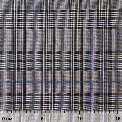 Ткань костюмная "Клер" 80% P, 16% R, 4% S, 200 г/м2, шир.150 см,#3 цв-серый/синий - купить в Челябинске. Цена 412.02 руб.
