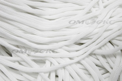 Шнур Т-02 (4с2) мелкое плетение 4мм 100 м белый - купить в Челябинске. Цена: 2.50 руб.