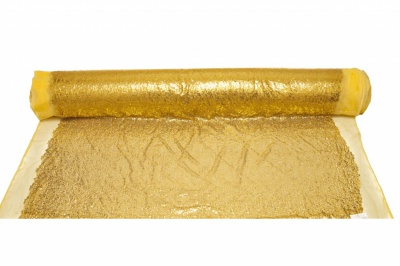 Сетка с пайетками №6, 188 гр/м2, шир.130см, цвет золото - купить в Челябинске. Цена 371.02 руб.