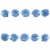 Тесьма плетеная "Рюш", упак. 9,14 м, цвет голубой - купить в Челябинске. Цена: 45.87 руб.