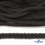 Шнур плетеный d-6 мм круглый, 70% хлопок 30% полиэстер, уп.90+/-1 м, цв.1078-черный - купить в Челябинске. Цена: 588 руб.