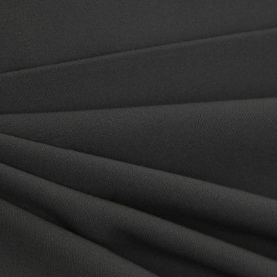 Костюмная ткань "Элис", 220 гр/м2, шир.150 см, цвет чёрный - купить в Челябинске. Цена 308 руб.