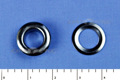 Люверсы металлические, блочка/кольцо, №5 (8 мм) упак.1000 шт- цв.никель - купить в Челябинске. Цена: 392 руб.