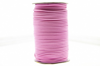 0370-1301-Шнур эластичный 3 мм, (уп.100+/-1м), цв.141- розовый - купить в Челябинске. Цена: 459.62 руб.