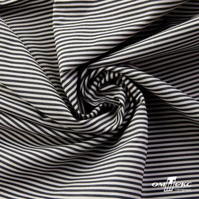 Ткань сорочечная Полоска Кенди, 115 г/м2, 58% пэ,42% хл, шир.150 см, цв.6-черный, (арт.110) - купить в Челябинске. Цена 306.69 руб.