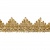 Тесьма металлизированная 0384-0240, шир. 40 мм/уп. 25+/-1 м, цвет золото - купить в Челябинске. Цена: 490.74 руб.