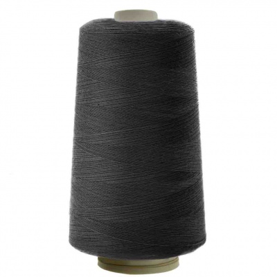 Швейные нитки (армированные) 28S/2, нам. 2 500 м, цвет чёрный - купить в Челябинске. Цена: 139.91 руб.