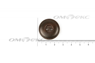 Пуговица деревянная круглая №54 (25мм) - купить в Челябинске. Цена: 4.12 руб.