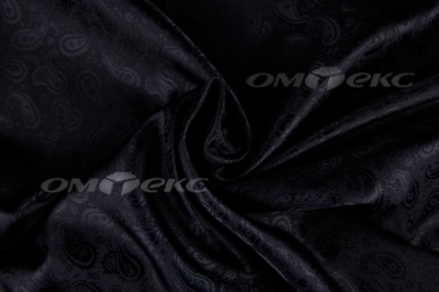 Ткань подкладочная жаккард Р14098, чёрный, 85 г/м2, шир. 150 см, 230T - купить в Челябинске. Цена 166.45 руб.