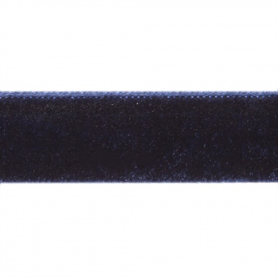 Лента бархатная нейлон, шир.12 мм, (упак. 45,7м), цв.180-т.синий - купить в Челябинске. Цена: 411.60 руб.