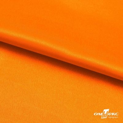 Поли креп-сатин 15-1263, 125 (+/-5) гр/м2, шир.150см, цвет оранжевый - купить в Челябинске. Цена 155.57 руб.