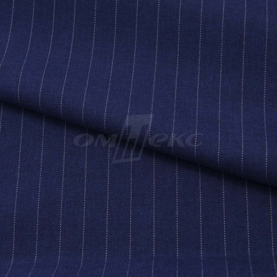 Костюмная ткань "Жаклин", 188 гр/м2, шир. 150 см, цвет тёмно-синий - купить в Челябинске. Цена 430.84 руб.