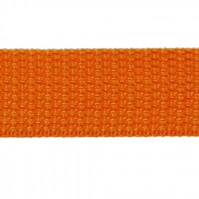 Стропа текстильная, шир. 25 мм (в нам. 50+/-1 ярд), цвет оранжевый - купить в Челябинске. Цена: 409.94 руб.