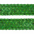 Тесьма с пайетками D4, шир. 35 мм/уп. 25+/-1 м, цвет зелёный - купить в Челябинске. Цена: 1 308.30 руб.