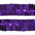 Тесьма с пайетками 12, шир. 20 мм/уп. 25+/-1 м, цвет фиолет - купить в Челябинске. Цена: 778.19 руб.