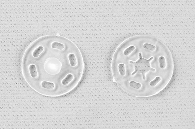 Кнопки пришивные пластиковые 15 мм, блистер 24шт, цв.-прозрачные - купить в Челябинске. Цена: 68.79 руб.
