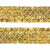 Тесьма с пайетками D16, шир. 35 мм/уп. 25+/-1 м, цвет золото - купить в Челябинске. Цена: 1 281.60 руб.