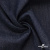 Ткань костюмная "Джинс" с начесом, 320 г/м2, 80% хлопок 20%полиэстер, шир. 160 см, т.синий - купить в Челябинске. Цена 492.24 руб.
