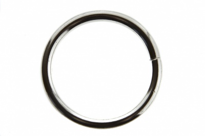 Кольцо металлическое d-38 мм, цв.-никель - купить в Челябинске. Цена: 4.89 руб.