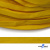 Шнур плетеный (плоский) d-12 мм, (уп.90+/-1м), 100% полиэстер, цв.269 - жёлтый - купить в Челябинске. Цена: 8.62 руб.
