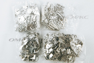 Крючки брючные 4 шипа "Стром" 144 шт. никель - купить в Челябинске. Цена: 383.97 руб.