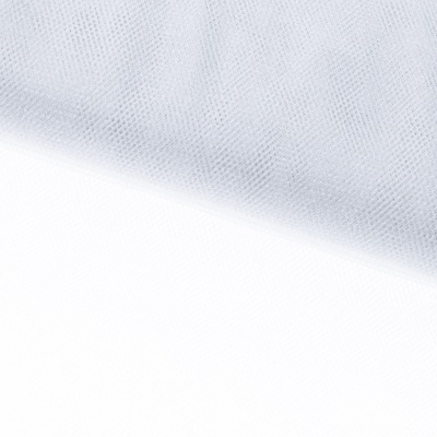 Трикотажное полотно Тюль Кристалл, 100% полиэфир, 16-01/белый, 15гр/м2, шир.160см. - купить в Челябинске. Цена 129.70 руб.