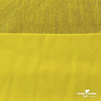 Трикотажное полотно голограмма, шир.140 см, #602 -жёлтый/жёлтый - купить в Челябинске. Цена 385.88 руб.