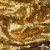 Трикотажное полотно, Сетка с пайетками,188 гр/м2, шир.140 см, цв.-тем.золото (#51) - купить в Челябинске. Цена 505.15 руб.