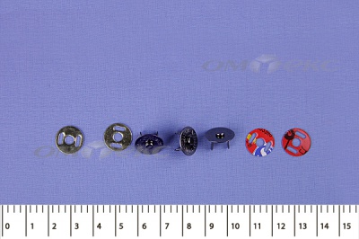 Кнопки магнитные МКМ-02, диам. 18 мм, чёрный никель - купить в Челябинске. Цена: 14.49 руб.