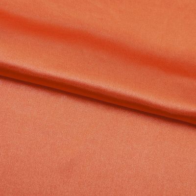 Поли креп-сатин 18-1445, 120 гр/м2, шир.150см, цвет оранжевый - купить в Челябинске. Цена 157.15 руб.