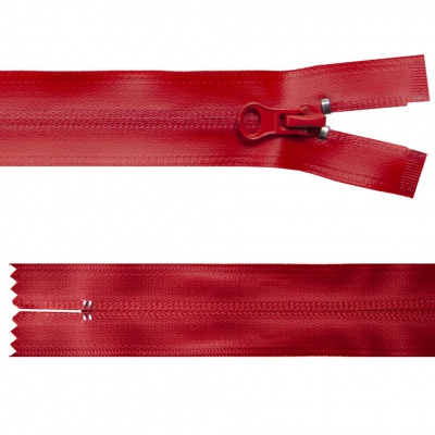 Молния водонепроницаемая PVC Т-7, 20 см, неразъемная, цвет (820)-красный - купить в Челябинске. Цена: 21.56 руб.