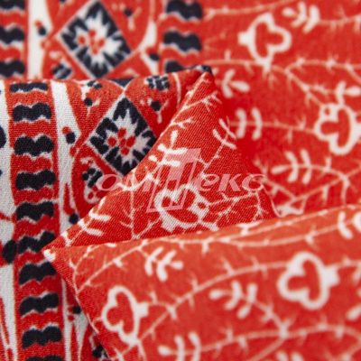 Плательная ткань "Фламенко" 24.1, 80 гр/м2, шир.150 см, принт этнический - купить в Челябинске. Цена 241.49 руб.