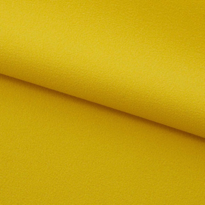 Креп стрейч Амузен 14-0756, 85 гр/м2, шир.150см, цвет жёлтый - купить в Челябинске. Цена 194.07 руб.