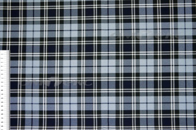 Ткань костюмная клетка Т7274 2004, 220 гр/м2, шир.150см, цвет т.синий/гол/бел - купить в Челябинске. Цена 