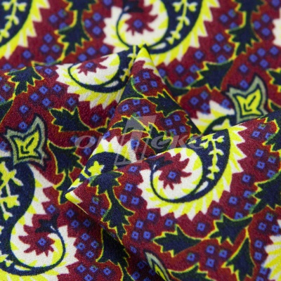 Плательная ткань "Фламенко" 14.1, 80 гр/м2, шир.150 см, принт огурцы - купить в Челябинске. Цена 241.49 руб.